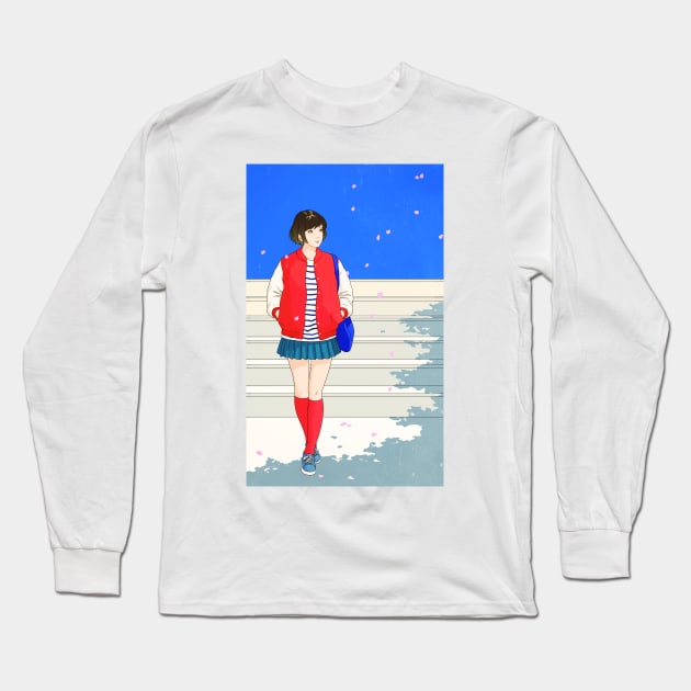 dance in the wind Long Sleeve T-Shirt by saitmy